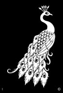 G Body Art - Proud Peacock 1 Stencil