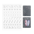 Nail Art Stencil - Ombre Nail Art Stencil Sticker H-404
