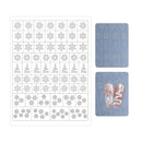 Nail Art Stencil - Ombre Nail Art Stencil Sticker H-418 Snowflake