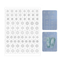 Nail Art Stencil - Ombre Nail Art Stencil Sticker H-420 Snowflake