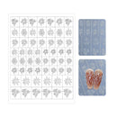 Nail Art Stencil - Ombre Nail Art Stencil Sticker H-423 Fireworks