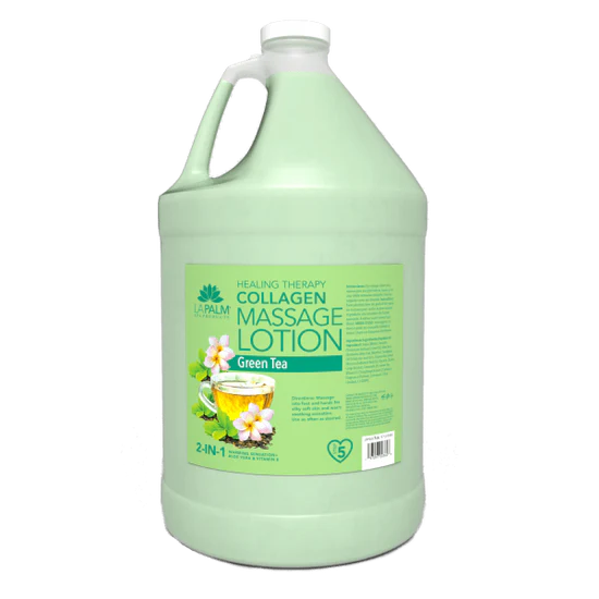 La Palm - HEALING THERAPY Lotion Gallon - Green Tea (free Gallon Pump)