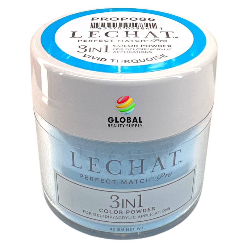 LeChat Perfect Match Pro 3-in-1 Dip Powder - Vivid Turquoise PROP086