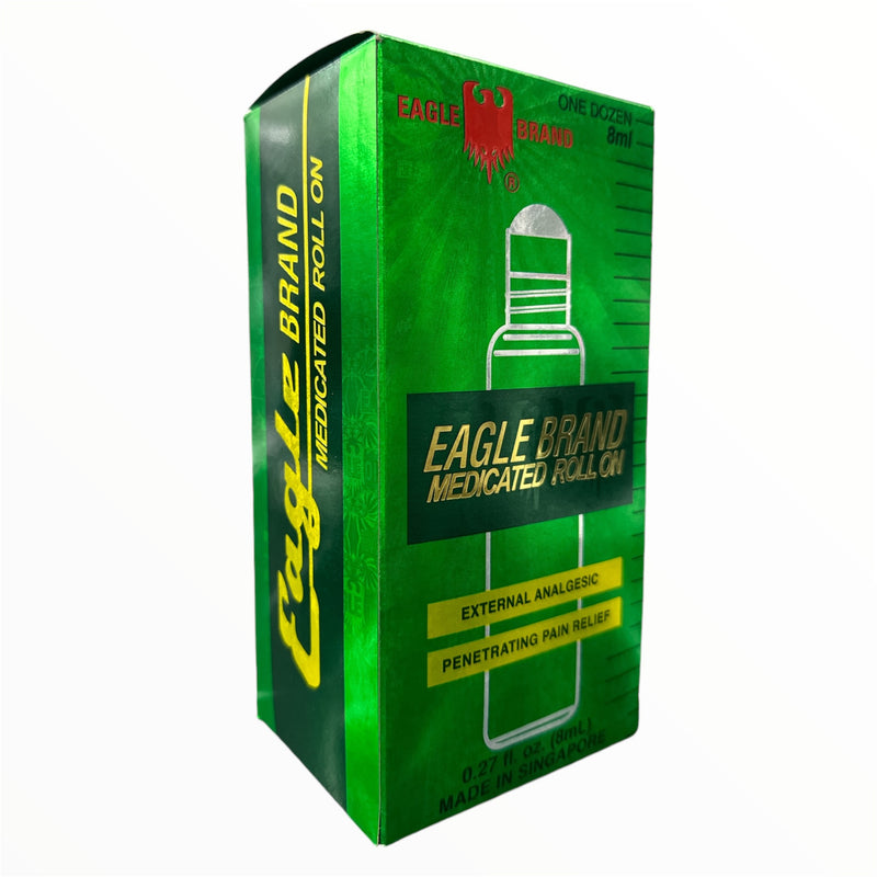 Eagle Brand Medicated Roll on Oil - Dau Gio Xanh dạng lăn .27 fl. oz. (Dozen)