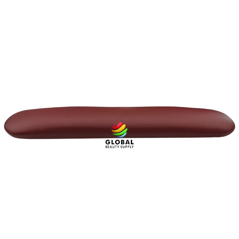 Armrest / Wristrest for Manicure Table - Burgundy 18" Straight