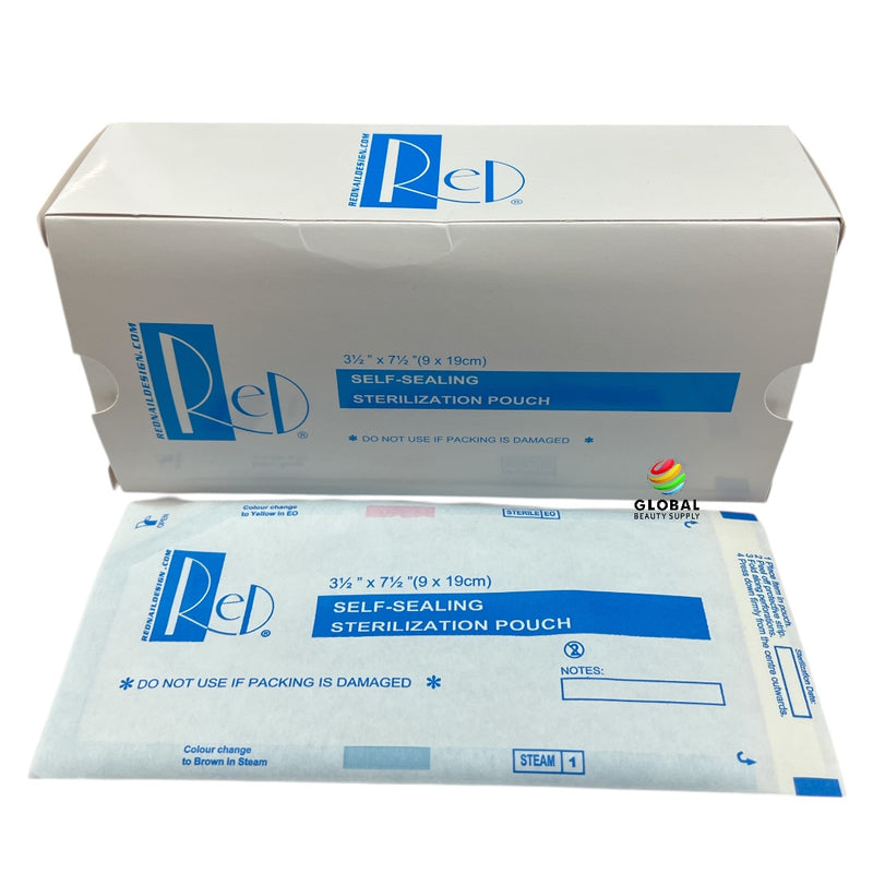 Red Nail Self-Sealing Sterilization Pouch - Small