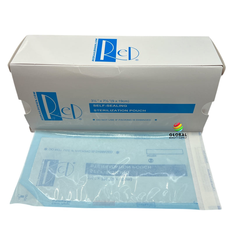 Red Nail Self-Sealing Sterilization Pouch - Small