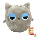 YAMANI Big Eyes Gray Cat Plush