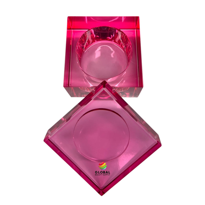 Crystal Dappen Dish, Pink