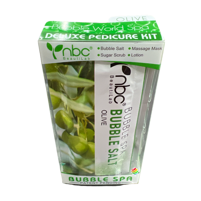 nbc 4 in 1 Bubble Spa Deluxe Pedicure Kit Olive