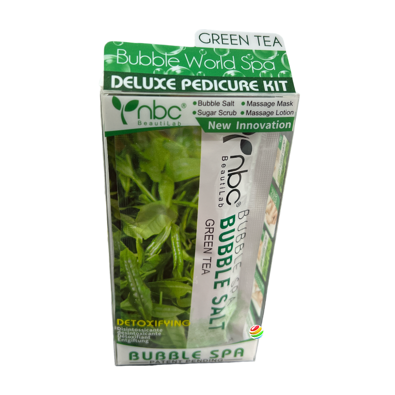 nbc 4 in 1 Bubble Spa Deluxe Pedicure Kit Green Tea