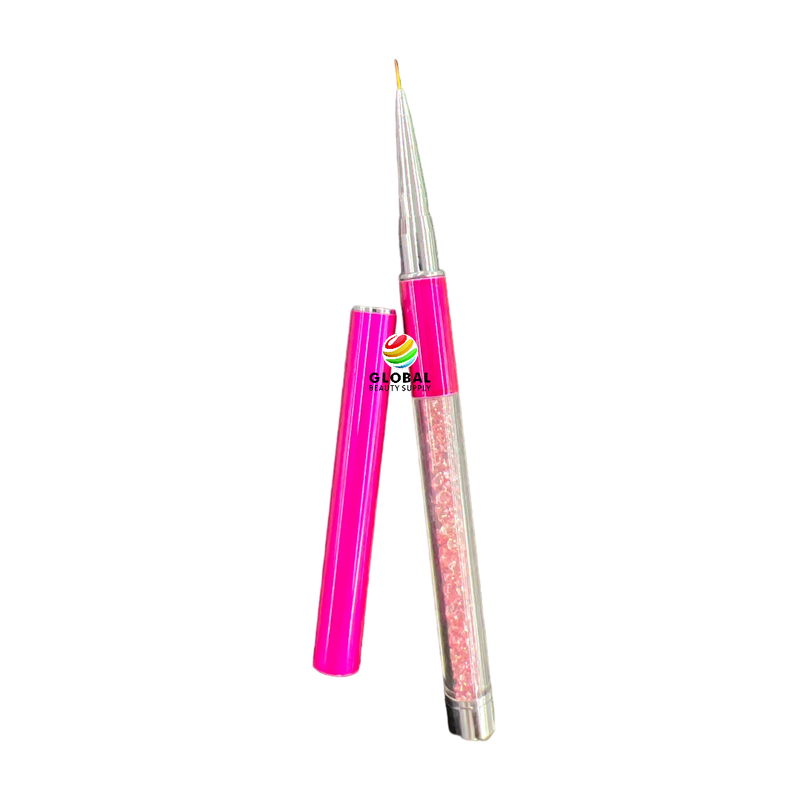 Nail Art Brush - Detialer Brush  Pink - Short 3936