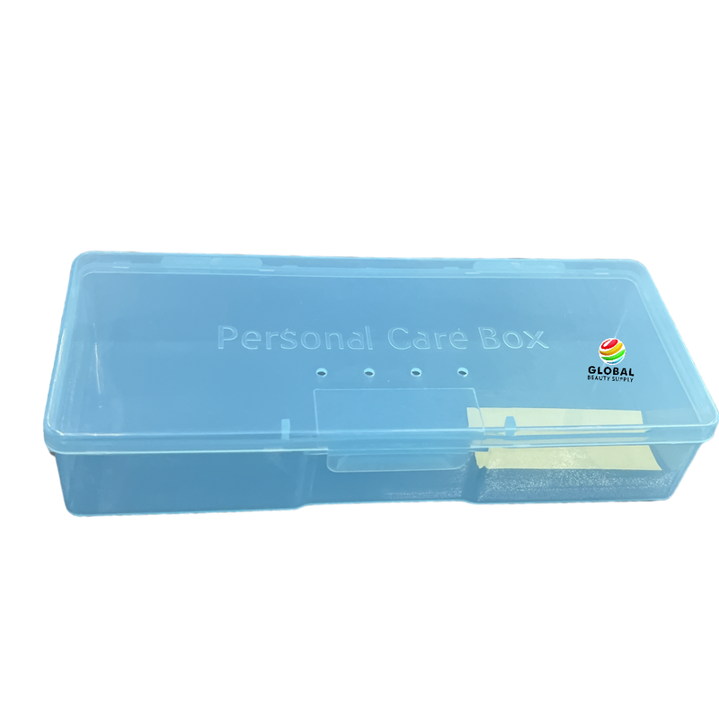 Personal Care Box - Empty Plastic Box Large Blue