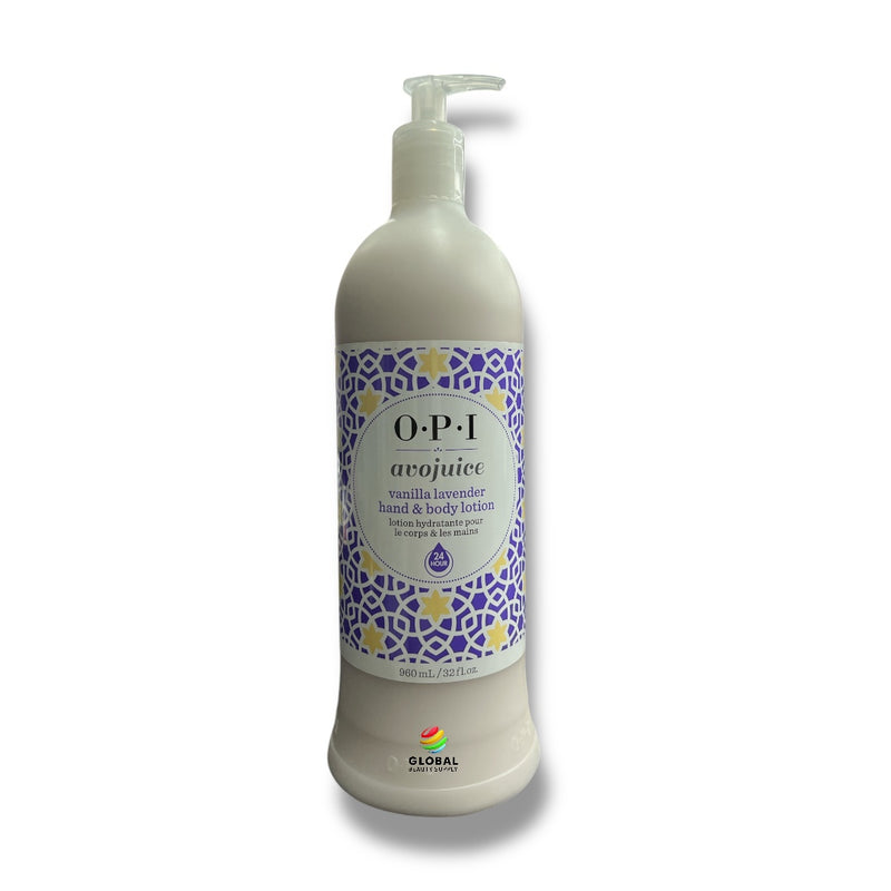 OPI avojuice Vanilla Lavender Hand & Body Lotion 960 mL / 32 Fl Oz.