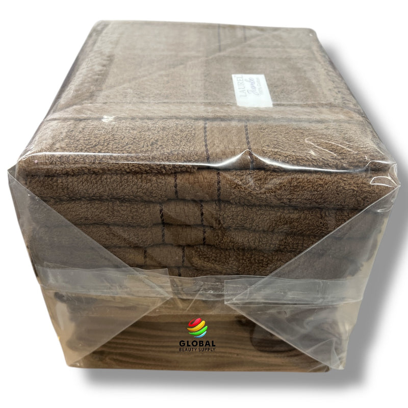 Laurel Jumbo Towel 16X28 1 Dozen Coffee Bean