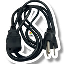Power Cord 6ft - Black