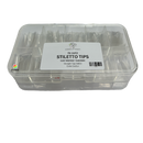 Stiletto Tips 540ct/box (CLEAR)