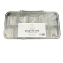 Stiletto Tips 540ct/box (CLEAR)