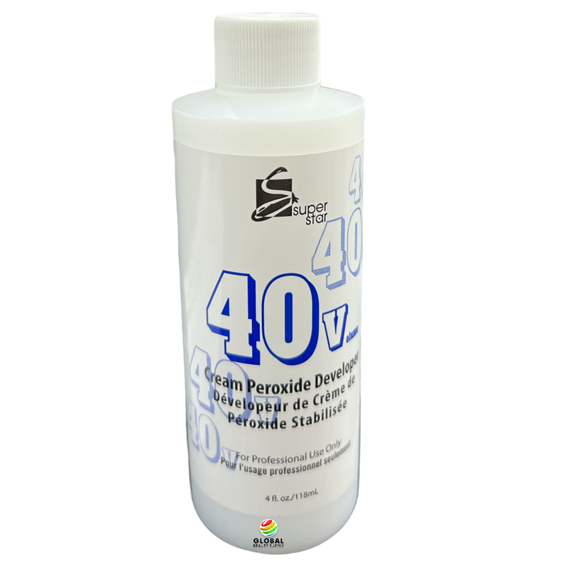 Super Star 40 Volume Cream Peroxide Developer 4 oz