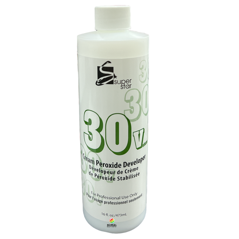 Super Star 30 Volume Cream Peroxide Developer 16 oz