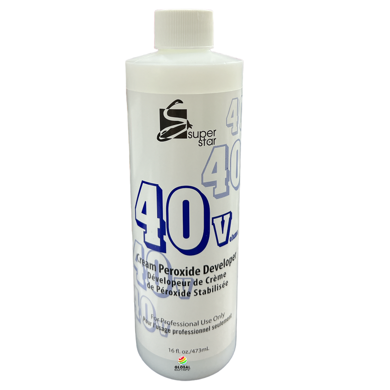 Super Star 40 Volume Cream Peroxide Developer 16 oz