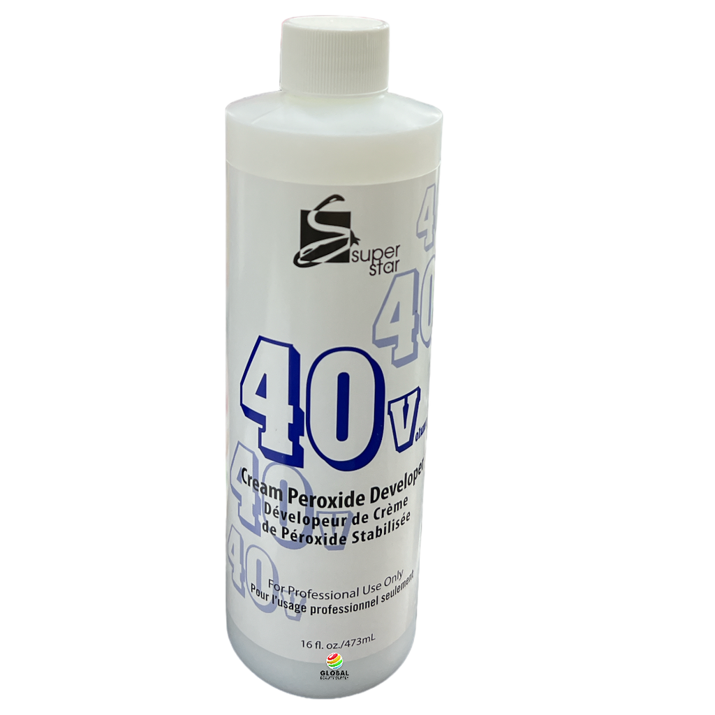 Peroxide Developer Kit Super Star - 40 Volume Cream Peroxide Developer 16 oz – Global Beauty ...