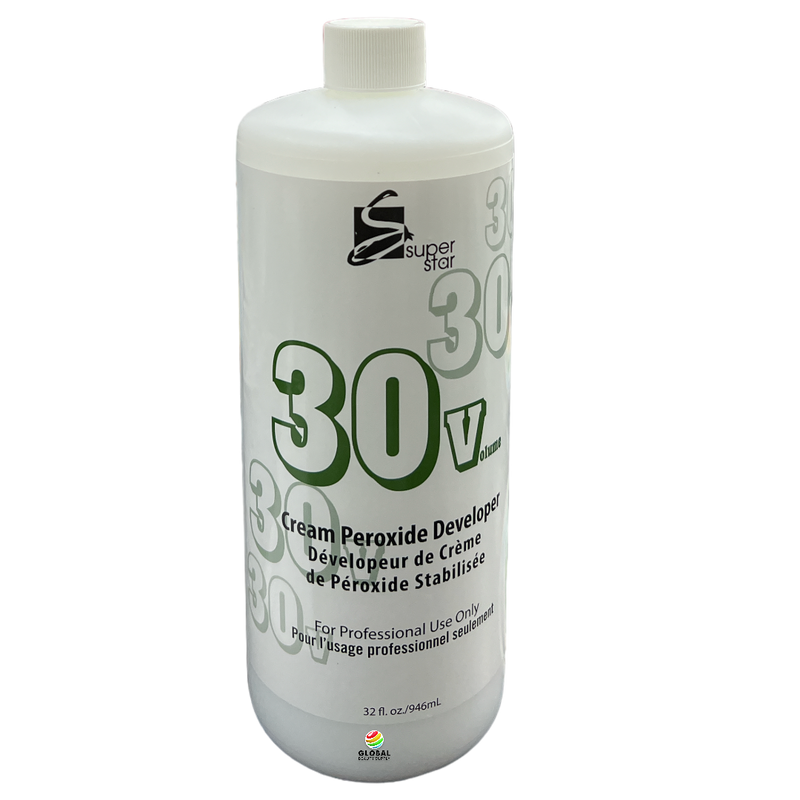 Super Star 30 Volume Cream Peroxide Developer 32 oz