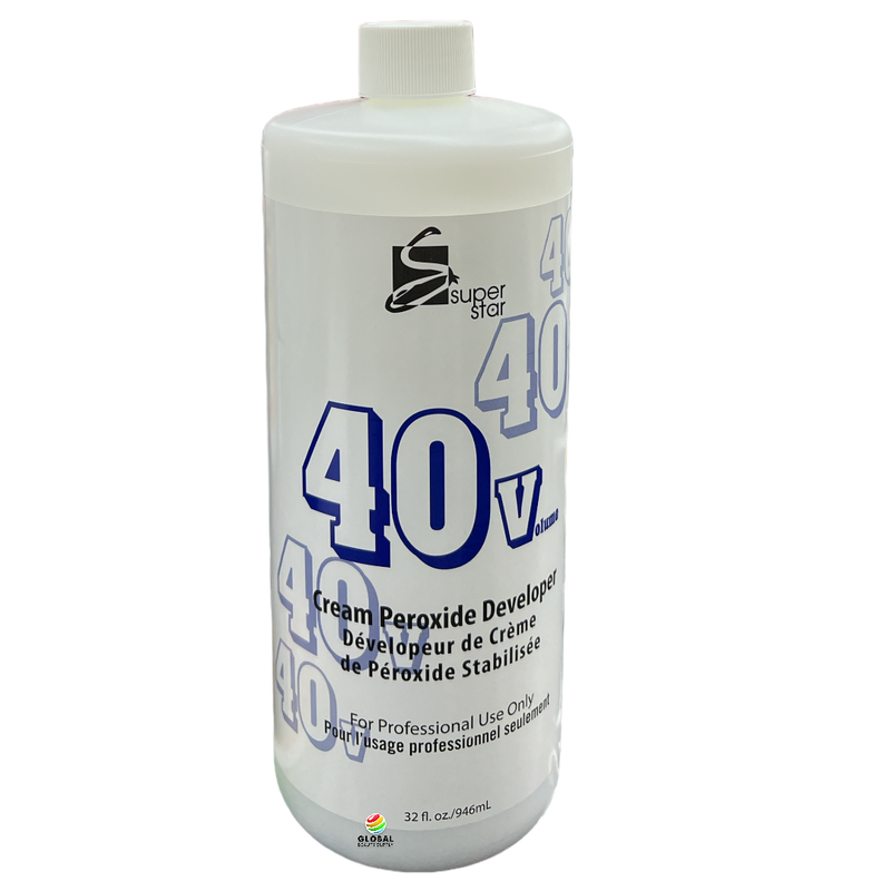 Super Star 40 Volume Cream Peroxide Developer 32 oz