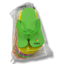 Foam Pedicure Slippers, Slip Resistant Bottom (Folding) Mix Colors (12pairs)