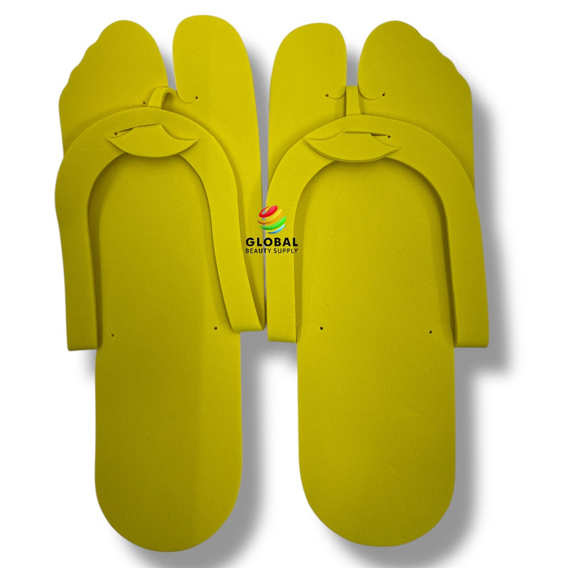 Foam Pedicure Slippers, Slip Resistant Bottom (Folding) Mixed Colors (12pairs)