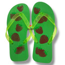 Pedi-Flips (Pedicure Slippers, Size 41 Women's Size 6-7) - Green
