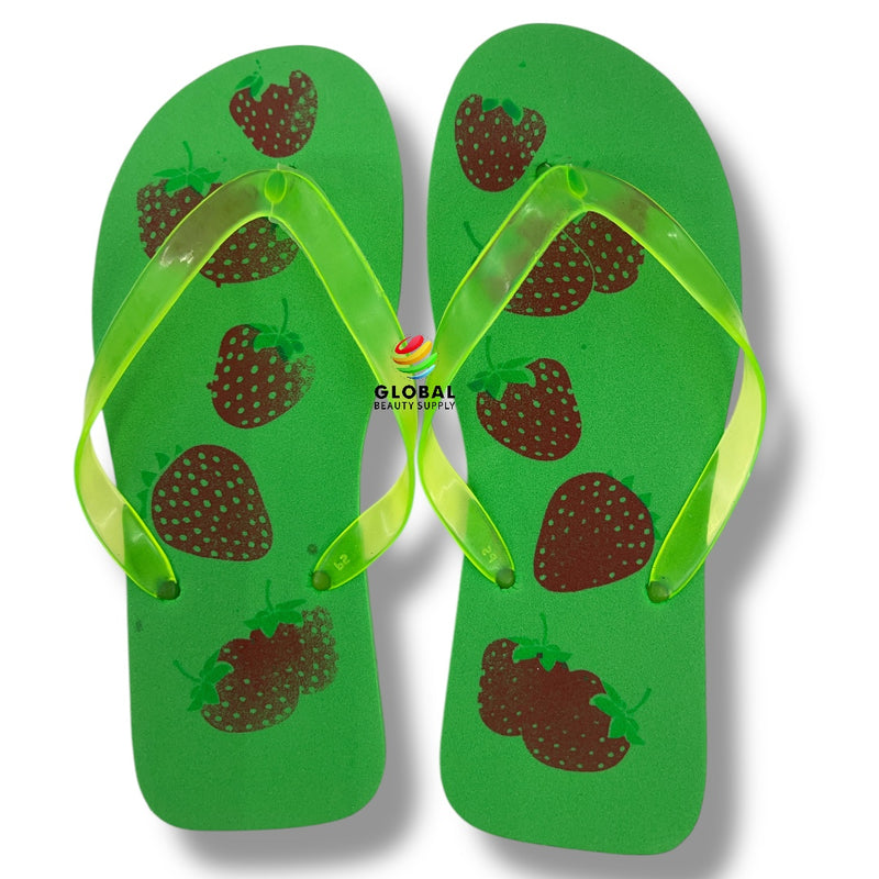 Pedi-Flips (Pedicure Slippers, Size 41 Women's Size 6-7) - Green