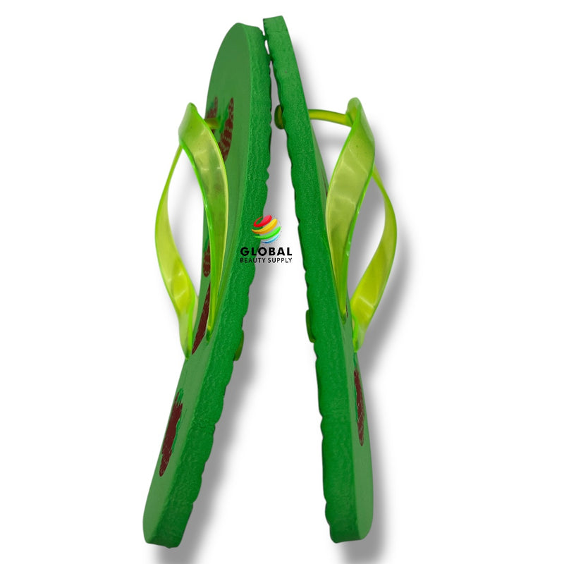 Pedi-Flips (Pedicure Slippers, Size 41 Women's Size 6-7) - Green