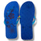Pedi-Flips (Pedicure Slippers, Size 44 Women's Size 11-12) - Blue