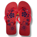 Pedi-Flips (Pedicure Slippers, Size 44 Women's Size 11-12) - Red