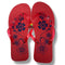 Pedi-Flips (Pedicure Slippers, Size 44 Women's Size 11-12) - Red