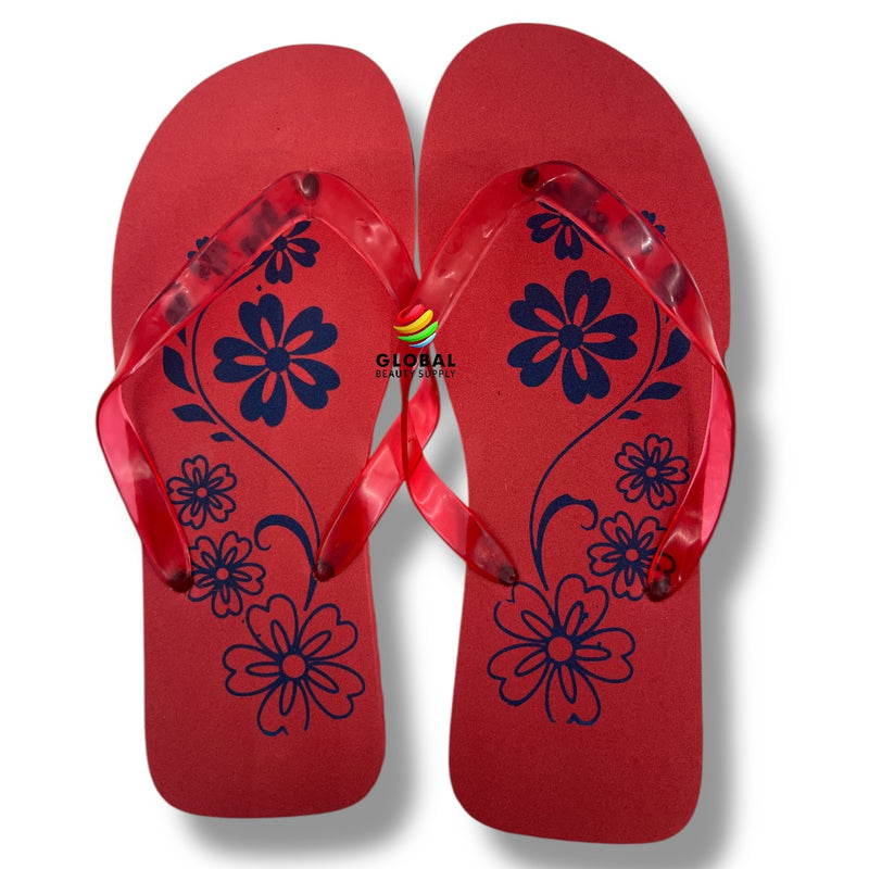 Pedi-Flips (Pedicure Slippers, Size 44 Women's Size 11-12) - Red