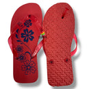 Pedi-Flips (Pedicure Slippers, Size 44 Women's Size 11-12) - Red