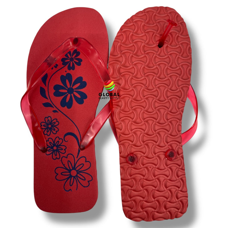 Pedi-Flips (Pedicure Slippers, Size 44 Women's Size 11-12) - Red