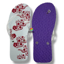 Pedi-Flips (Pedicure Slippers, Size 42 Women's Size 6-7) - Purple
