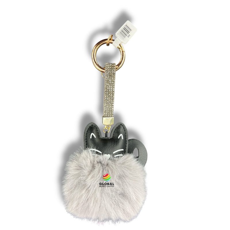 Keychain - Cat With Gray Fur