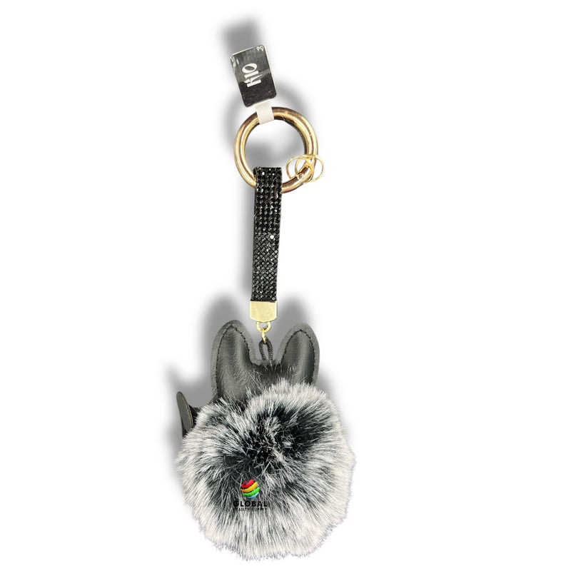 Keychain - Cat With Black & White Fur