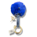 Keychain - Ballerina With Blue Fur