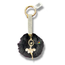 Keychain - Ballerina With Black Fur