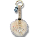 Keychain - Ballerina With Beige Fur