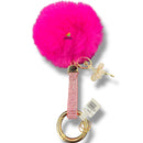 Keychain - Ballerina With Hot Pink Fur