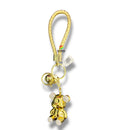 Keychain - Glossy Gold Rhinestone Bear