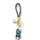 Keychain - Glossy Rainbow Rhinestone Bear
