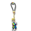 Keychain - Glossy Rainbow Rhinestone Bear