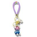 Keychain - Glossy Pink & Blue (Mermaid) Rhinestone Bear